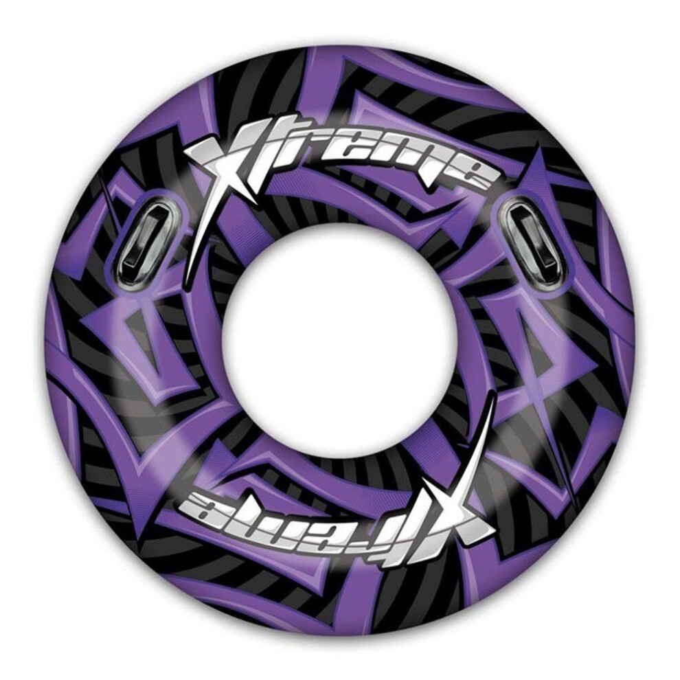 (Purple) Bestway Large 47" Inflatable Turbo Extreme Swim Ring Rubber Tube Beach Lilo Pool Float
