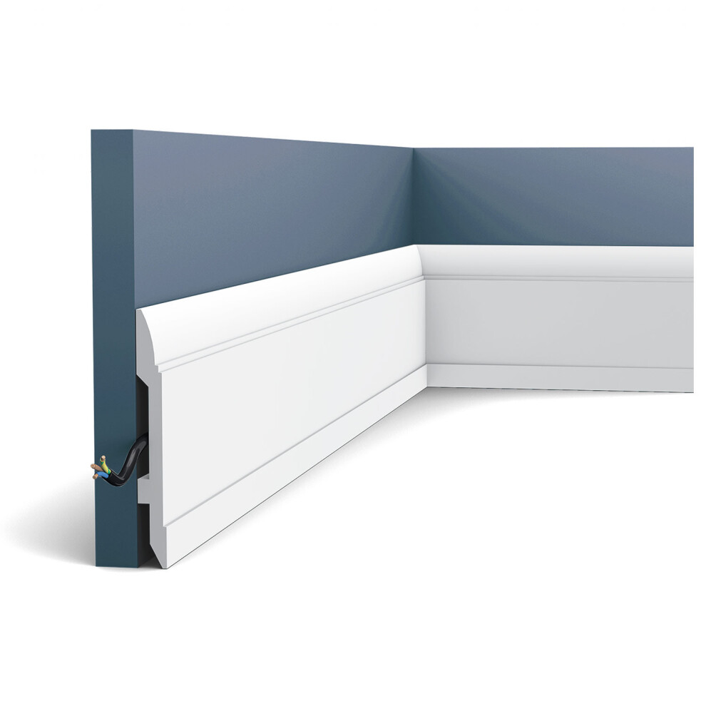 Orac Decor Sx104 Luxxus Skirting Panel Moulding Cable Protection | 2 M 5414433037529