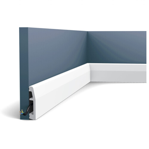 Orac Decor SX125 AXXENT Skirting Panel Moulding Cable protection | 2 m