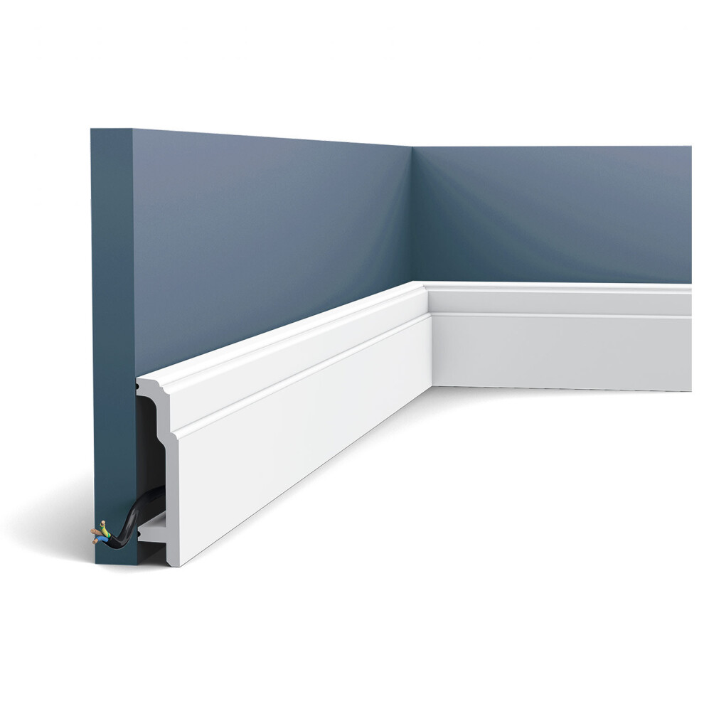 Orac Decor Sx155 Luxxus Skirting Panel Moulding Cable Protection | 2 M 5414433006570