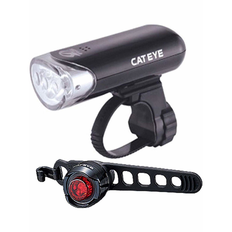 CatEye HL-EL135 And Orb Front/Rear Bike Light Set Black