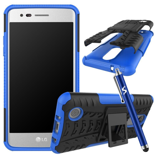(Blue) For LG K4 2017 Shockproof Hard Case Cover 2