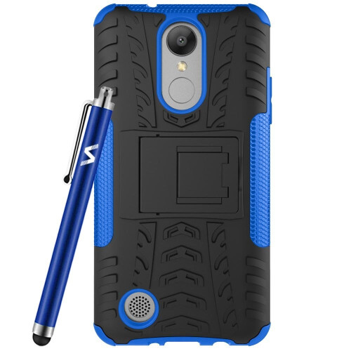 (Blue) For LG K4 2017 Shockproof Hard Case Cover 1