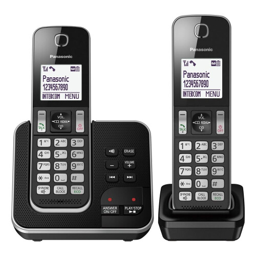 Panasonic PANASONIC KX-TGD622EB Cordless Phone - Twin Handsets
