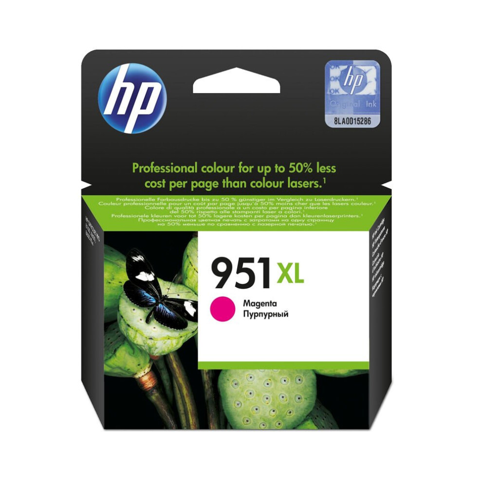 HP 951XL Magenta Ink Cartridge, Magenta