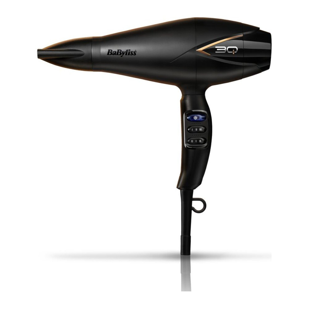 BaByliss 5665U 3Q Salon Ionic Hair Dryer Black 2200W With Variable Temperature