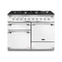 RANGEMASTER Elise 110 Dual Fuel Range Cooker - White & Chrome, White