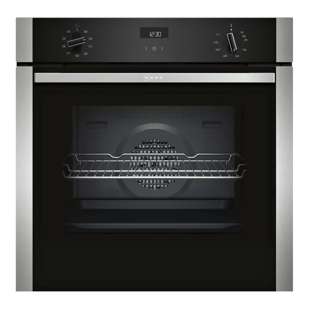 NEFF B1ACE4HN0B N50 Built In 59cm A Electric Single Oven Stainless Steel New