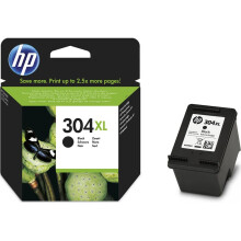 HP 304XL Black Ink Cartridge, Black