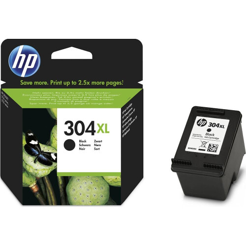 HP HP 304XL Black Ink Cartridge, Black