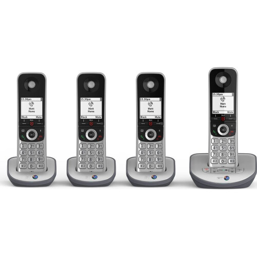 British Telecom BT Advanced 1Z Cordless Phone - Quad Handsets