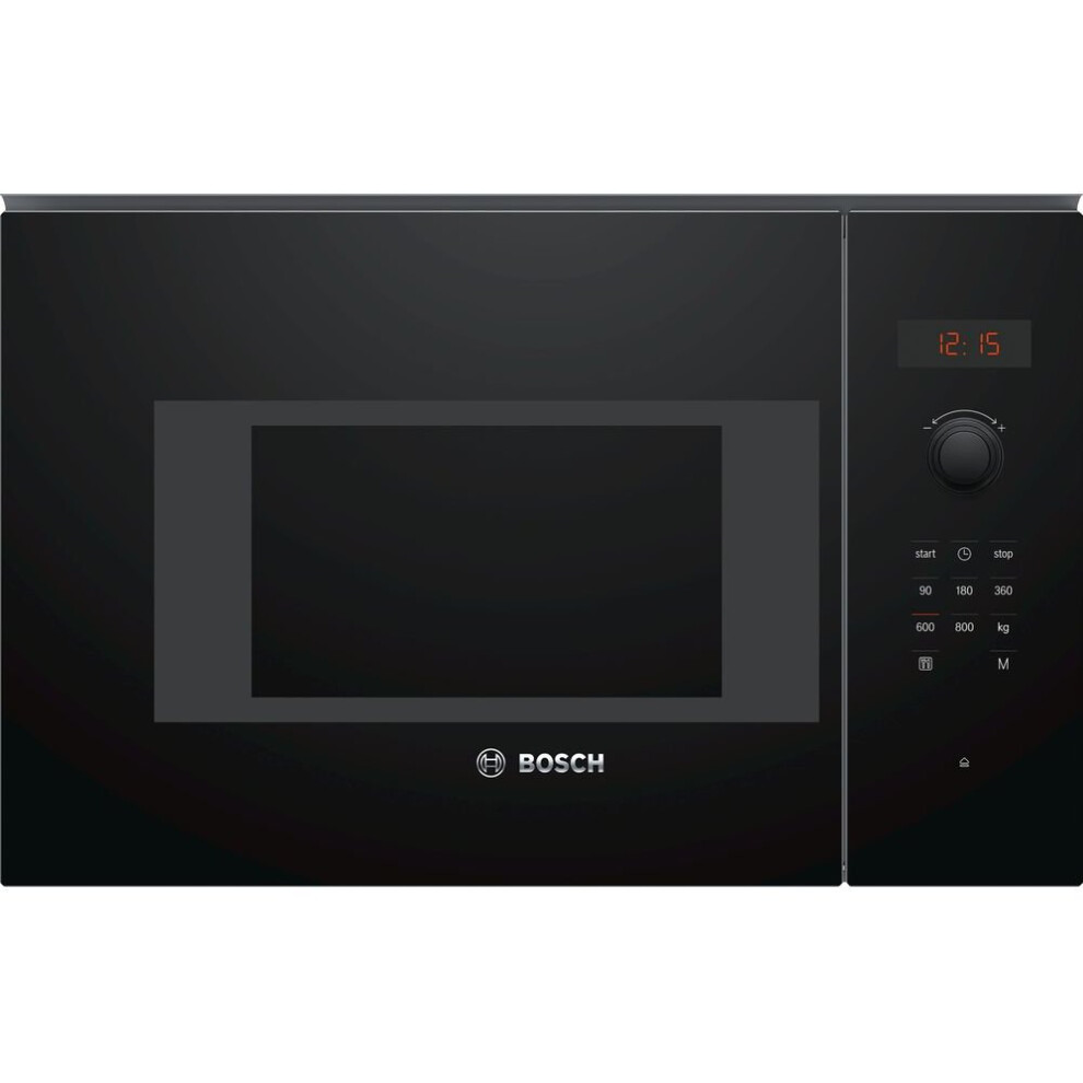 Bosch BFL523MB0B Serie 4 800 Watt Microwave Built In Black