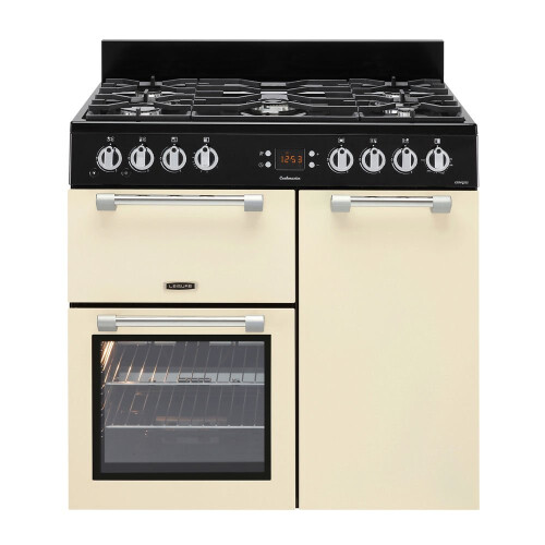 Leisure LEISURE Cookmaster CK90G232C Gas Range Cooker - Cream, Cream