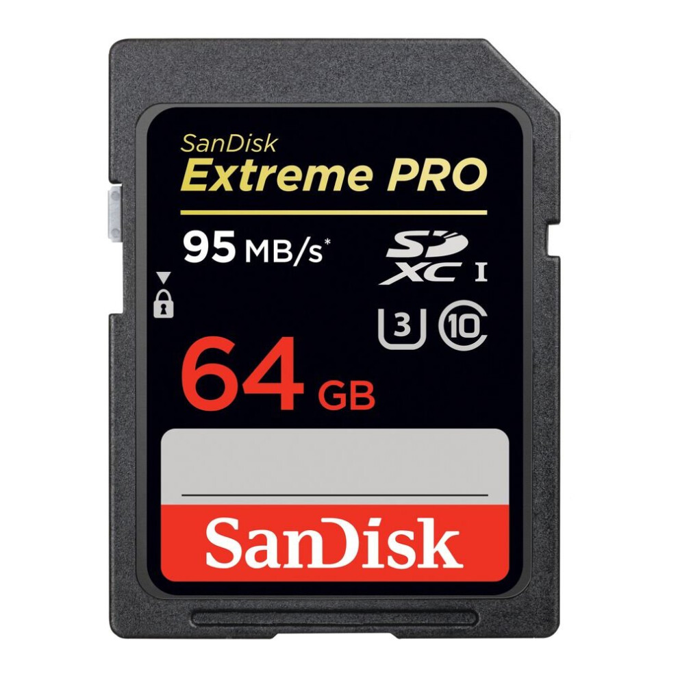 SANDISK Extreme Pro High Performance Class 10 SD Memory Card - 64 GB