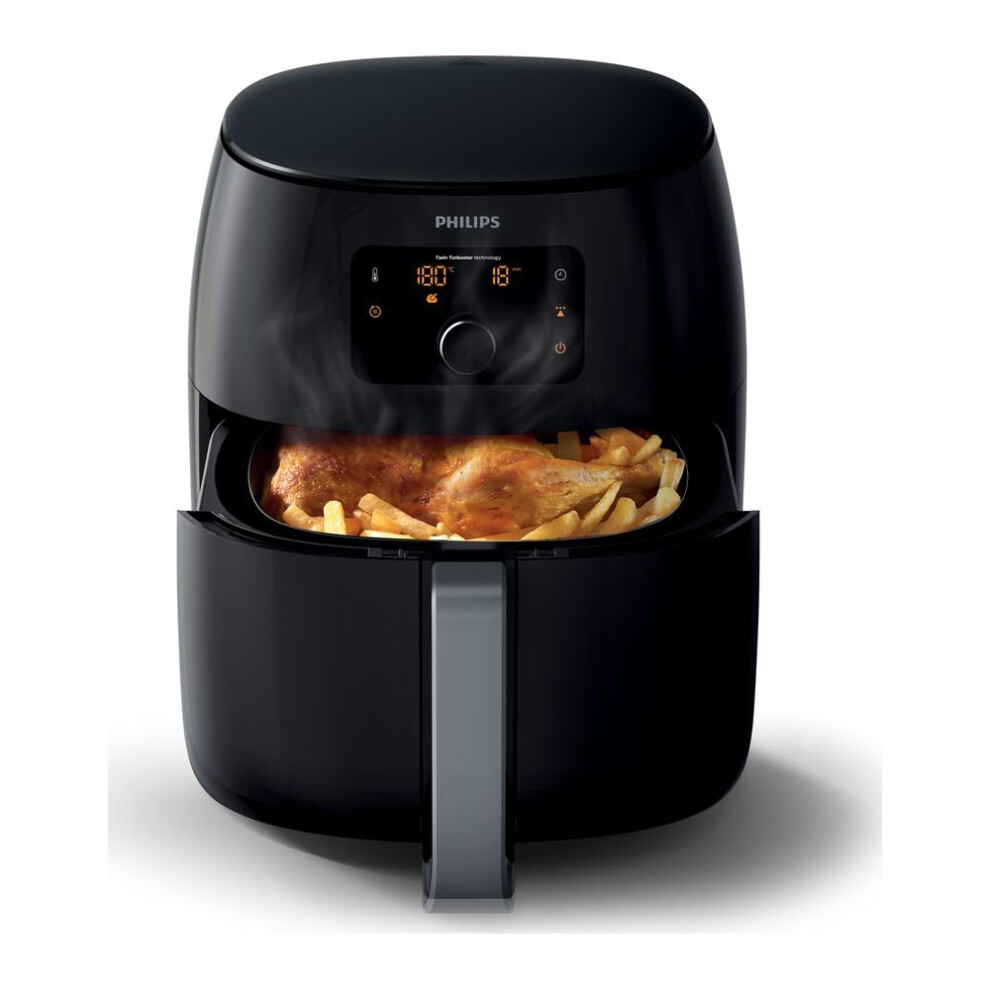 PHILIPS Viva Collection XXL HD9650/99 Air Fryer - Black, Black