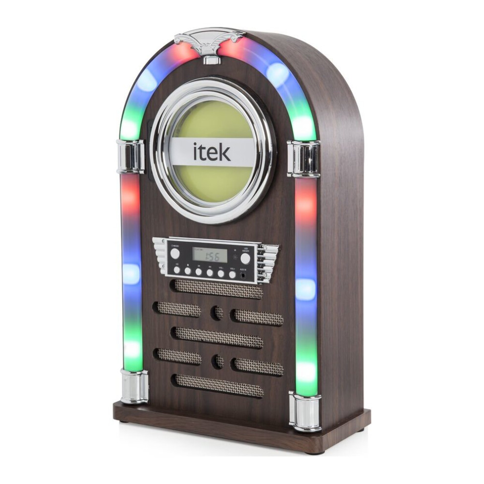 ITEK Jukebox I60018CD Wireless Hi-Fi System - Wood Finish