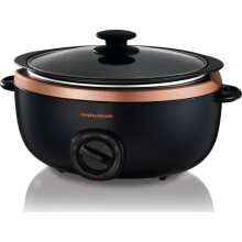 MORPHY RICHARDS Evoke Sear & Stew 461016 Slow Cooker - Black & Rose Gold, Black