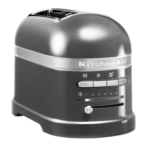 KitchenAid KITCHENAID Artisan 5KMT2204BMS 2-Slice Toaster - Medallion Silver, Silver