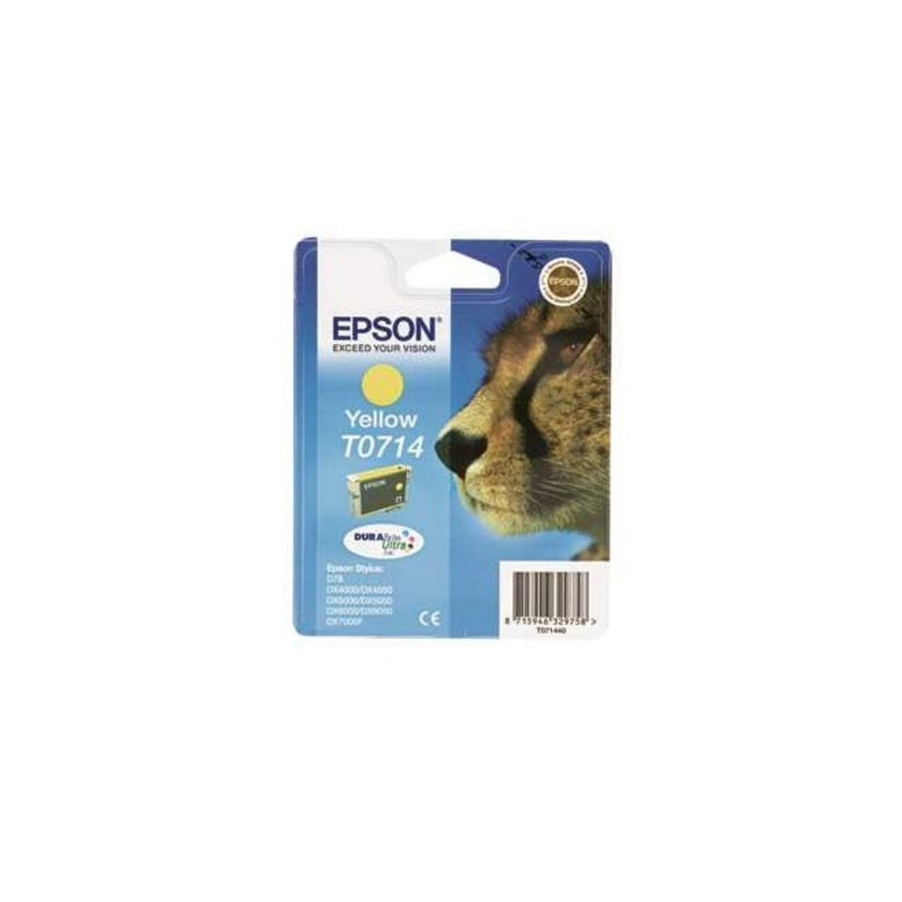 EPSON Cheetah T0714 Yellow Ink Cartridge, Yellow