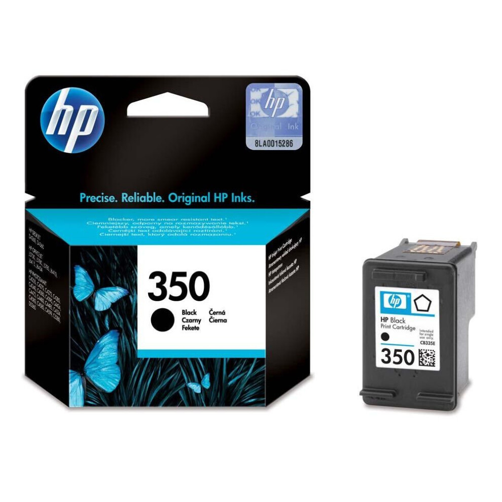 HP 350 Black Ink Cartridge, Black
