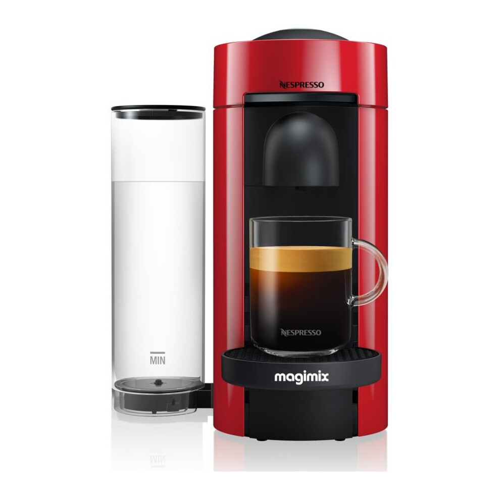 NESPRESSO by Magimix VertuoPlus M600 Coffee Machine - Piano Red, Red