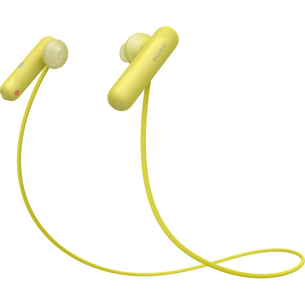 SONY WI-SP500Y Wireless Bluetooth Headphones - Yellow, Yellow