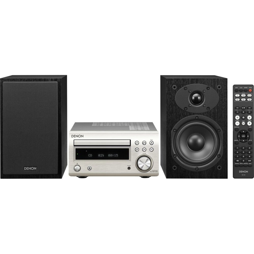 Denon Dm-41Dab Wireless Traditional Hi-Fi System - Premium Silver, Silver