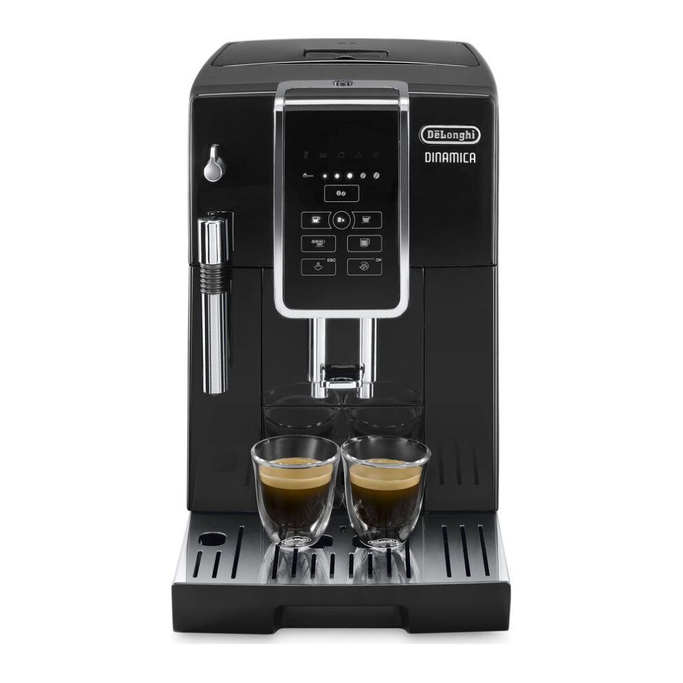 DELONGHI Dinamica ECAM 350.15B Bean to Cup Coffee Machine - Black, Black