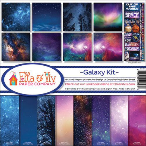 Ella & Viv EAV-793 Galaxy Συλλογή Scrapbook Kit
