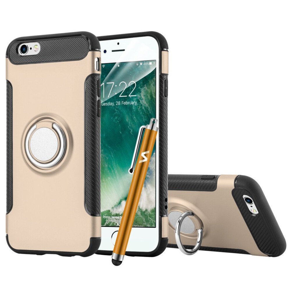 (Gold) For Iphone 6 / 6S Magnetic Shockproof Case Cover Gold 5060566910880
