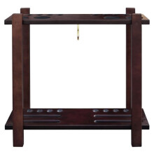Carmelli NG2567M Classic Floor Billiard Pool Cue Rack, Rich Mahogany