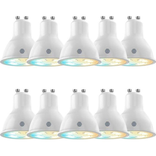 Hive HIVE Active Light Cool to Warm White Bulb - GU10, Pack of 10, White