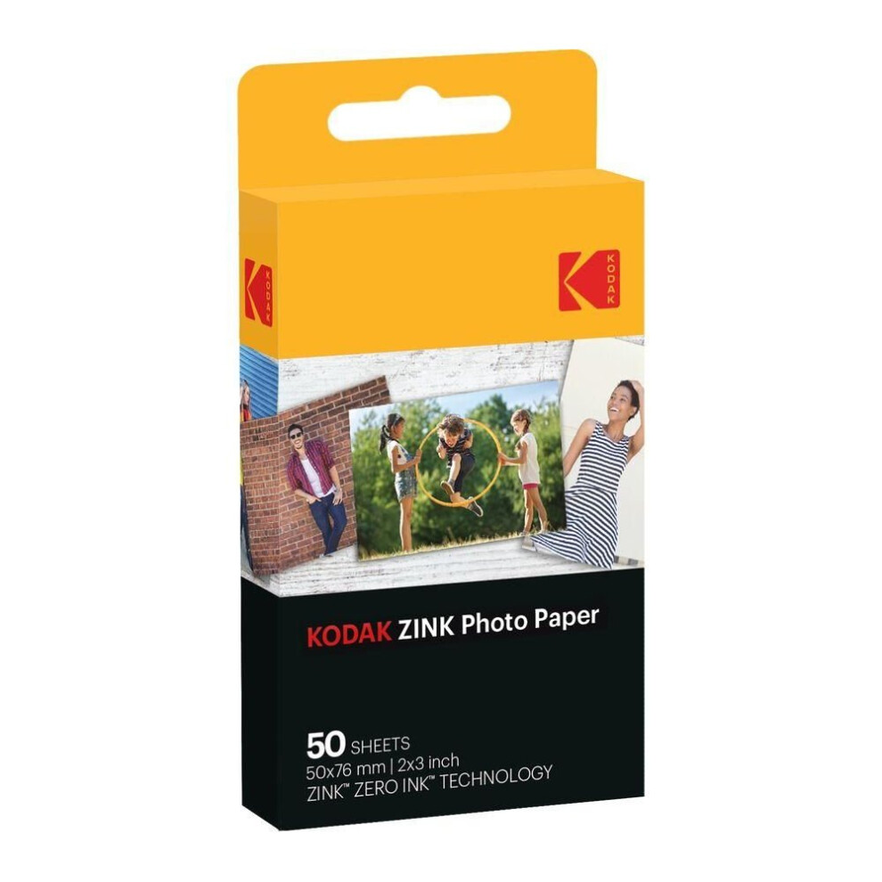 KODAK Premium Zink 2x3" Photo Paper - 50 Sheets