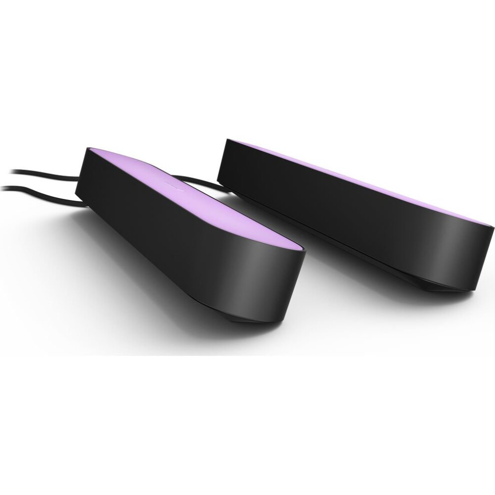 PHILIPS Hue Play Light Bar - Black, Twin Pack, Black