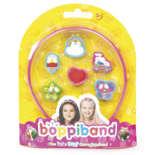 boppiband Interchangeable Charm Hairband Headband with 6 boppi Charms