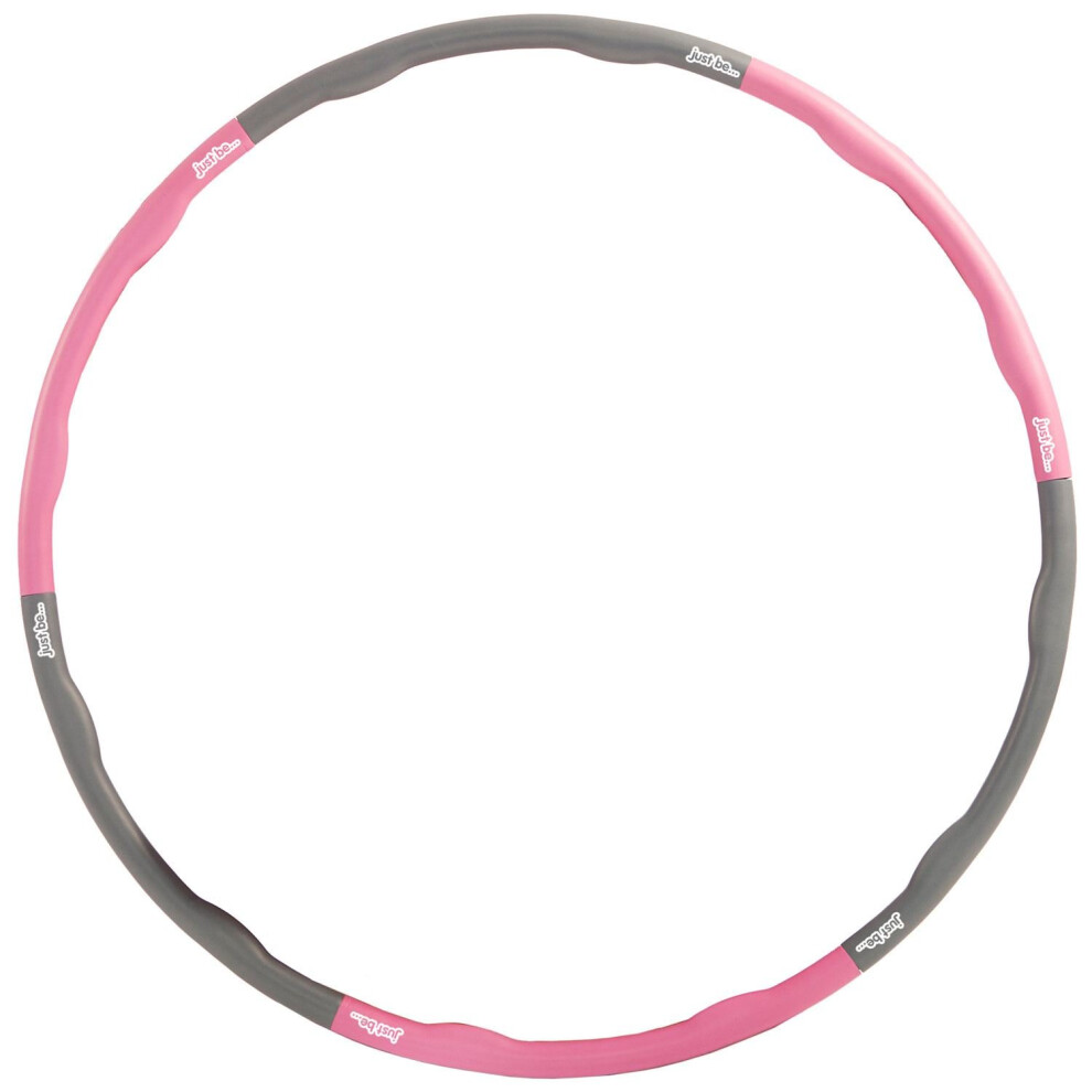 Just Be 1.2KG Pink Fitness Hula Hoop | Weight Loss & Core Strength