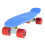 Land Surfer Cruiser Skateboard 22" BLUE BOARD SOLID RED WHEELS 1