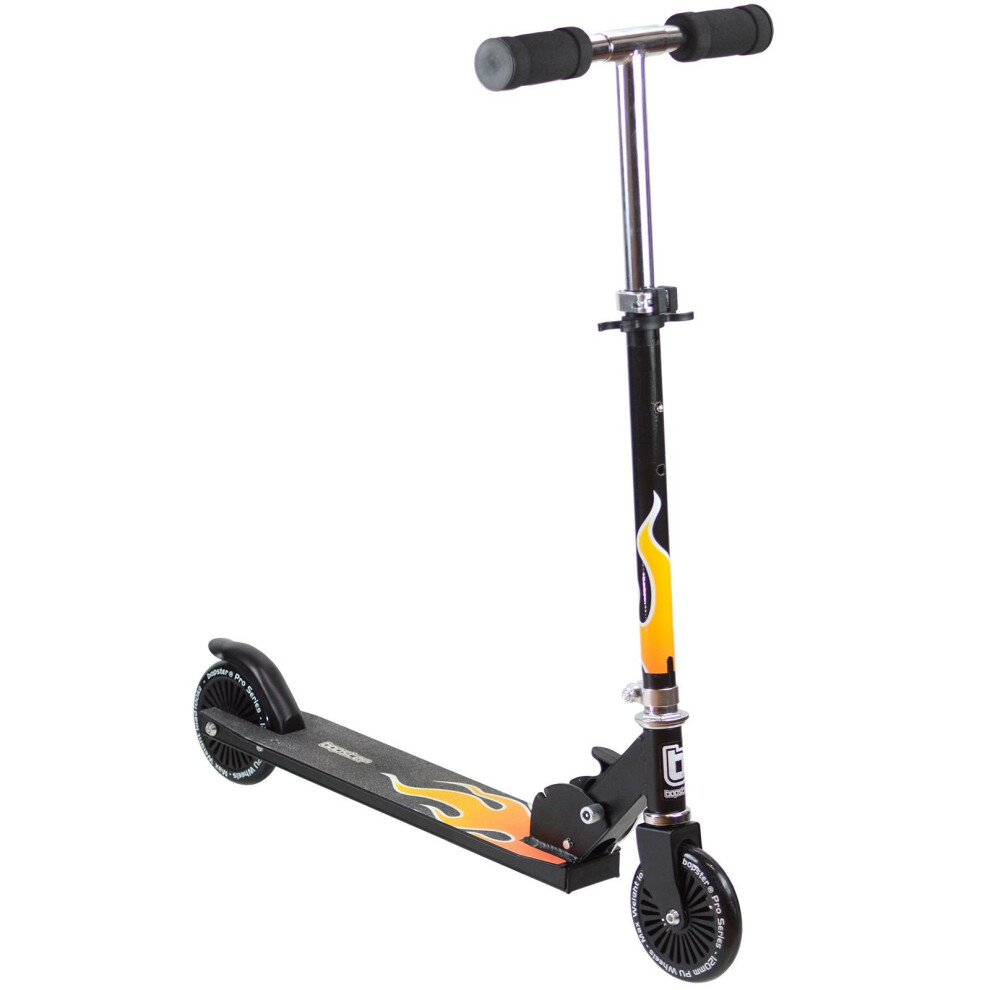 bopster-kid-s-2-wheeled-folding-kick-scooter-with-flame-design
