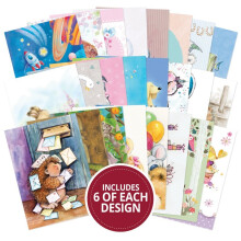 Hunkydory The Little Book Of A6 Paper Pad 144/Pkg-Cute & Cuddly, 24 Designs/6 Each