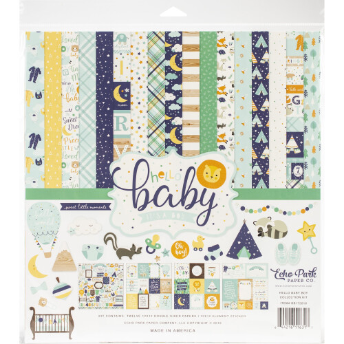 Echo Park Collection Kit 12""x12"" - Hallo Baby Junge