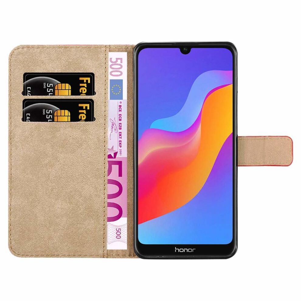 red--for-huawei-y6-2019-leather-wallet-protective-case
