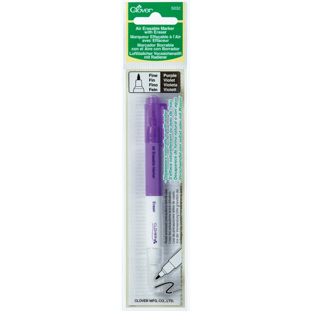 Air-Erasable Marker W/Eraser-Purple