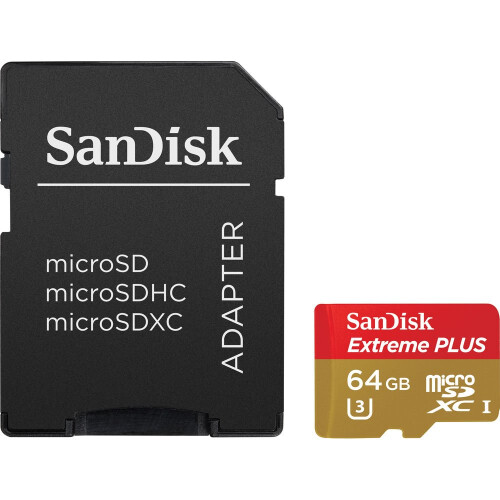 SanDisk SANDISK Extreme Plus Class 10 microSD Memory Card - 64 GB