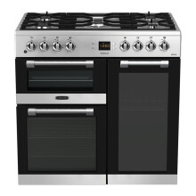 LEISURE CK90F530X 90 cm Dual Fuel Range Cooker - Stainless Steel & Chrome, Stainless Steel