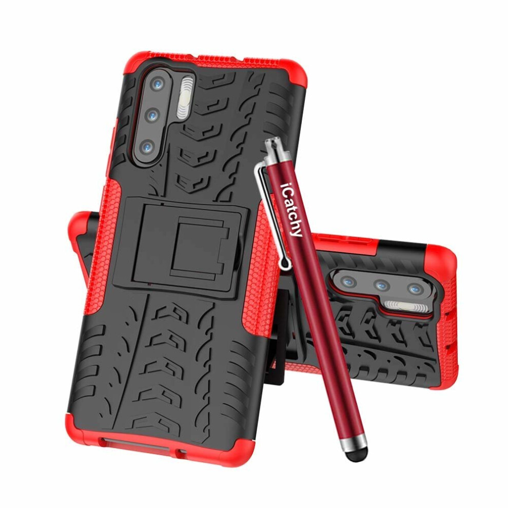 (Red) For Huawei P30 Pro Armor Rugged Shockproof Case Red 5056298002696