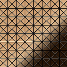 Metal Mosaic Tile Titanium Amber mirror copper 1.6mm Deco-Ti-AM