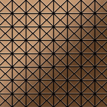 Metal Mosaic Tile Titanium Amber brushed copper 1.6mm Deco-Ti-AB