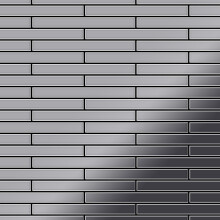 Metal Mosaic Tile Stainless Steel mirror grey 1.6mm Deedee-S-S-M