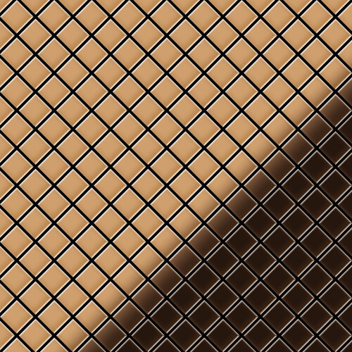 Metal Mosaic Tile Copper mill copper 1.6mm Diamond-CM