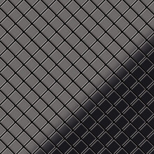 Metal Mosaic Tile Titanium Smoke mirror dark grey 1.6mm Diamond-Ti-SM